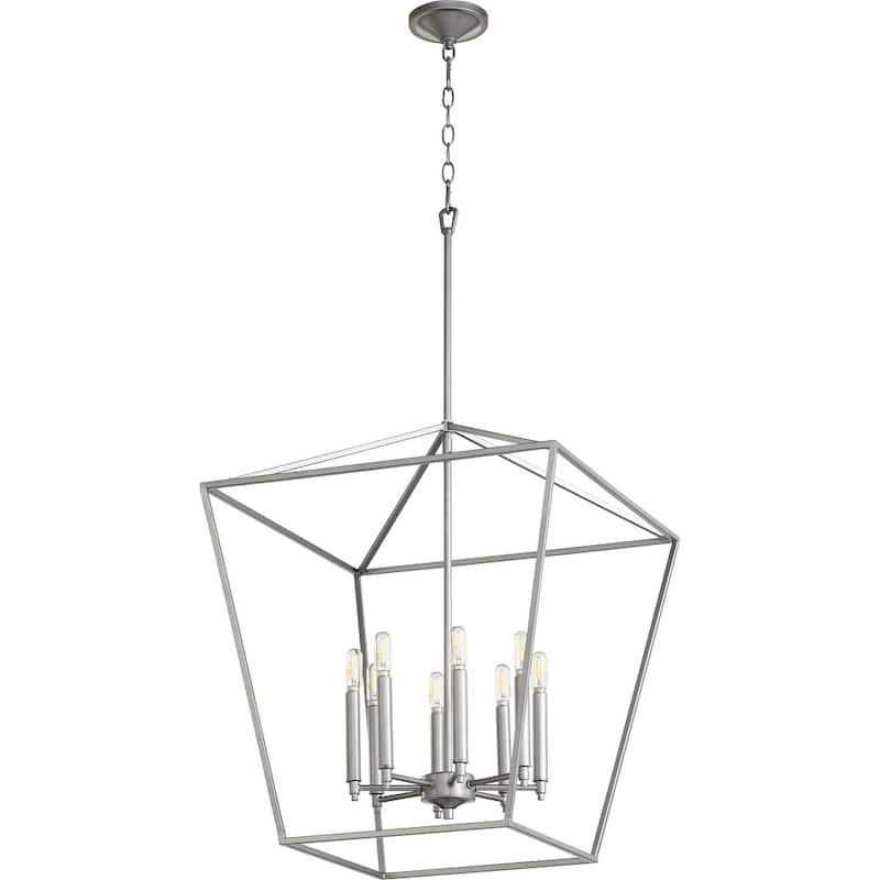 Quorum International Gabriel 8 Light 22" Wide Pendant - Classic Nickel