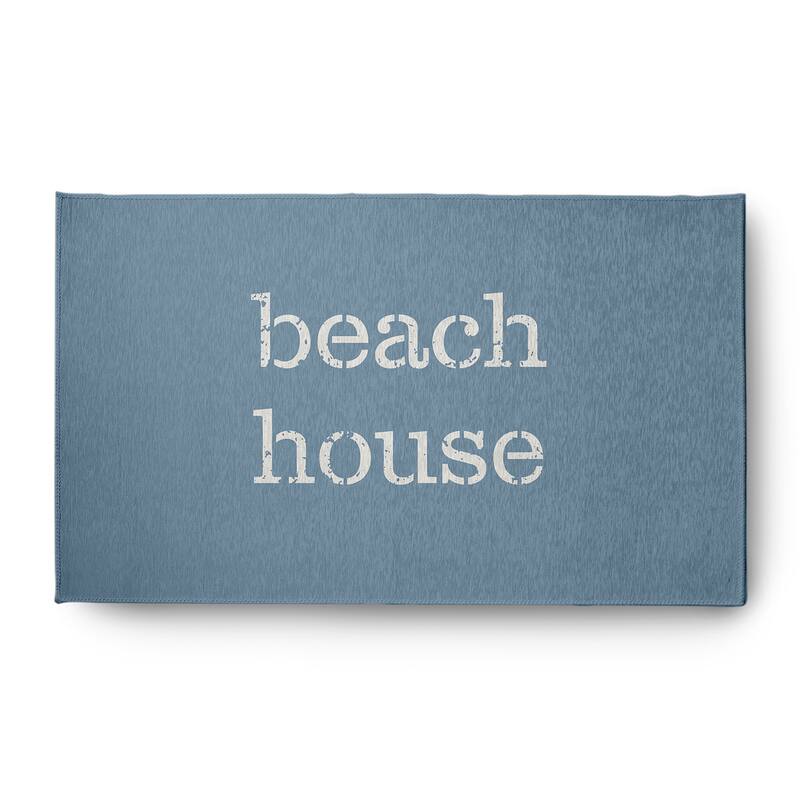 Beach House Nautical Chenille Rug - Dusty Smoke - 3' x 5'