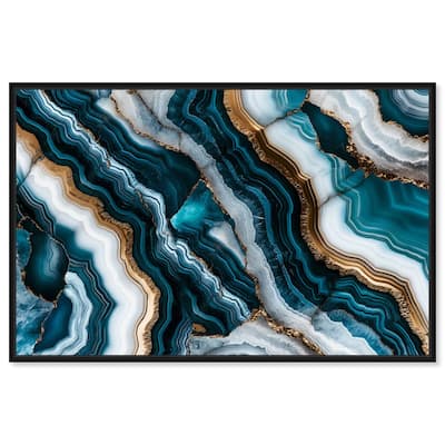 Teal Tides Treasure I Canvas by Art Remedy