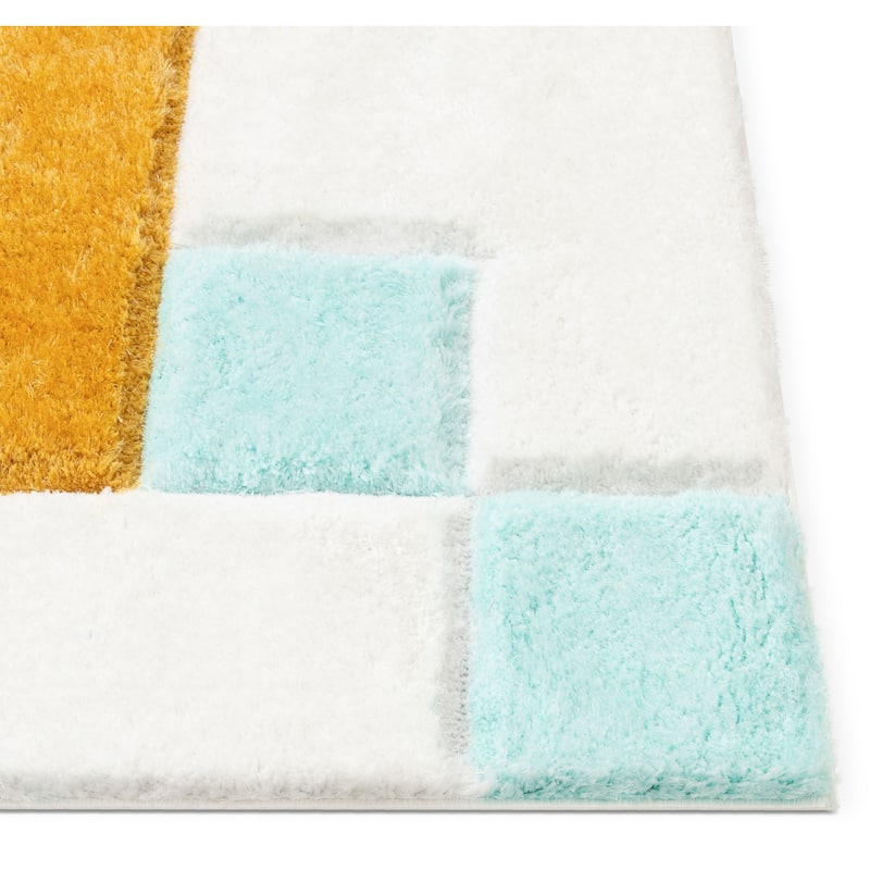 Well Woven San Francisco Teahupo Geometric Shag Area Rug