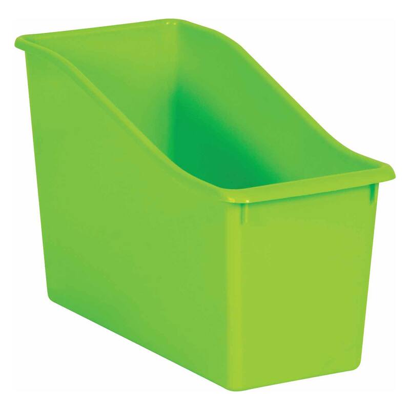 Teacher Created Resources Lime Plastic Book Bin, Pack of 6