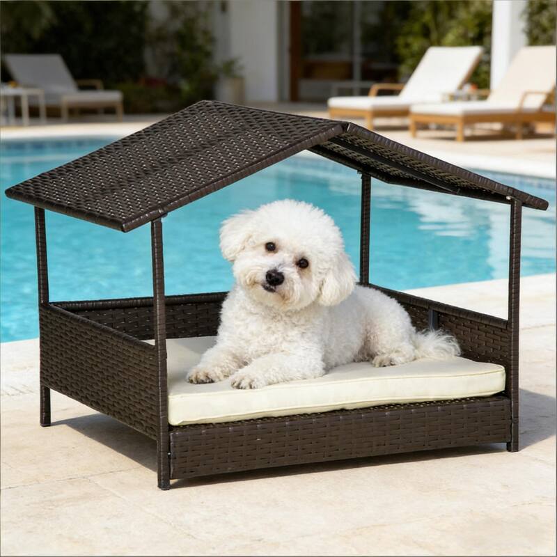 Pet Bed,Rattan Dog House
