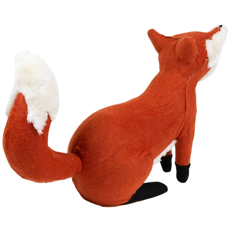 Plush Autumn Harvest Sitting Fox Figure - 15.75"