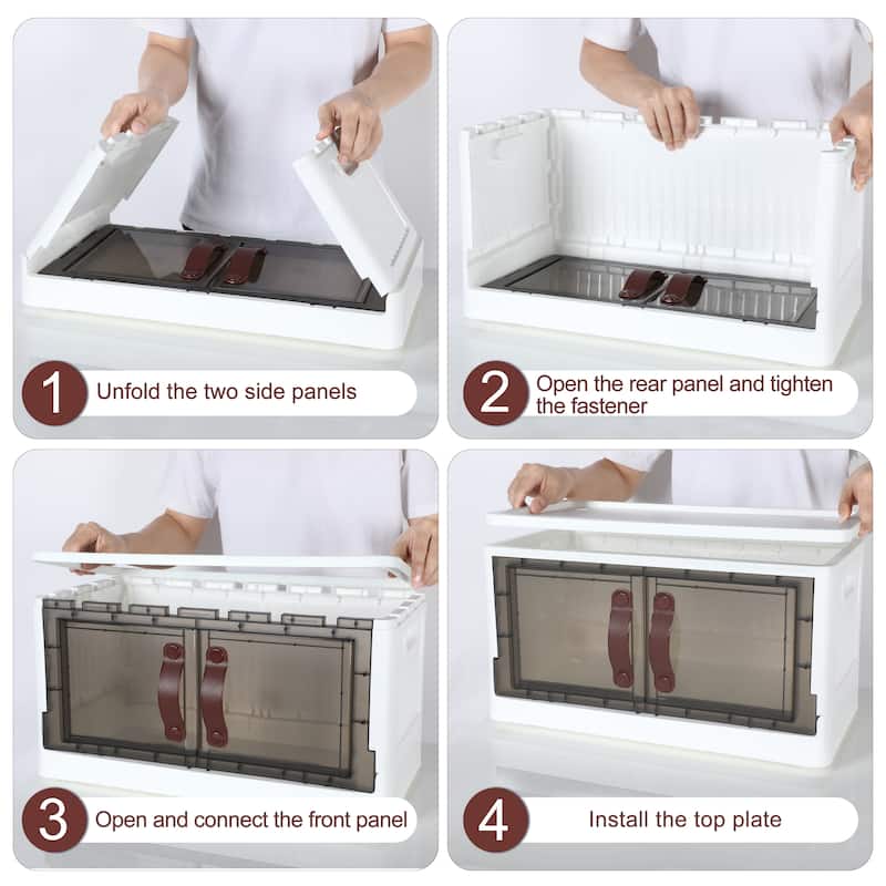 Plastic Storage Cabinet with Lids