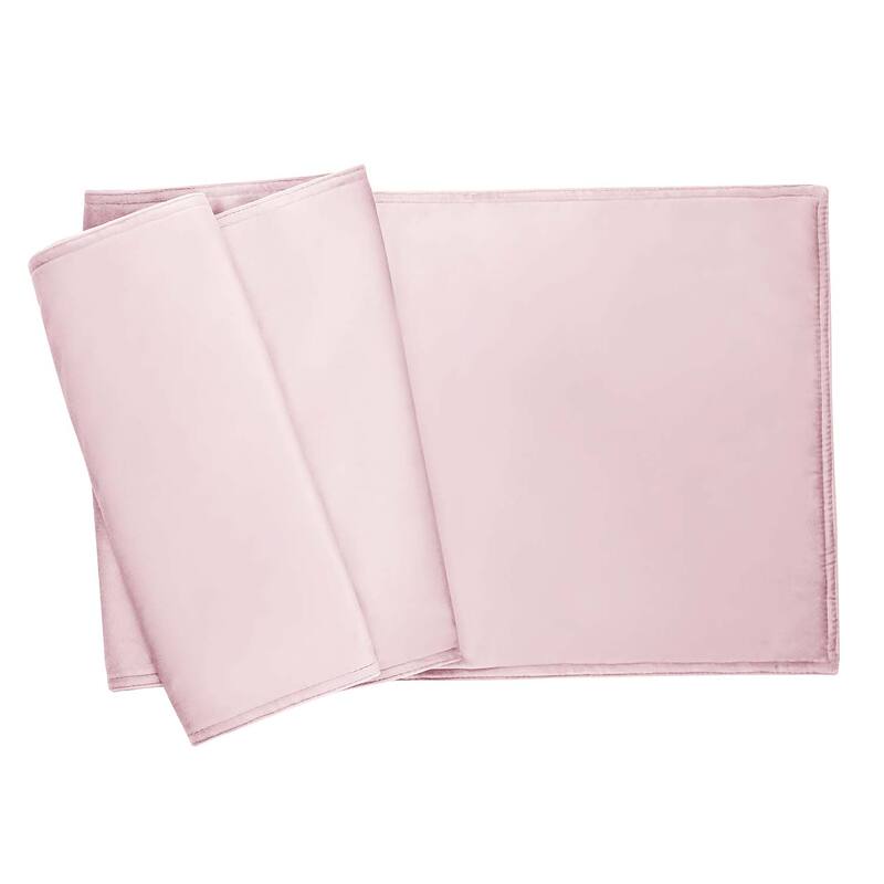 Sparkles Home Plain Table Runner - Blush Velvet