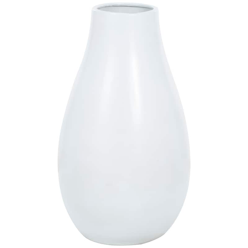 White or Black Ceramic Minimalistic Floor Vase