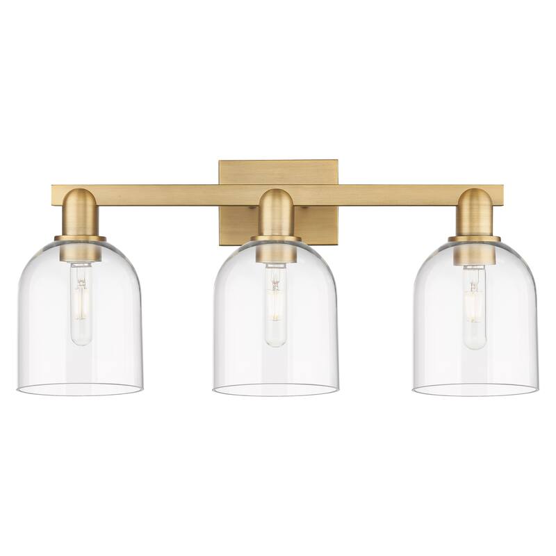 Innovations Lighting Endless Possibilities Arcadia - Bella - 3 Light 25" Bath Vanity Light - Clear/Brushed Brass