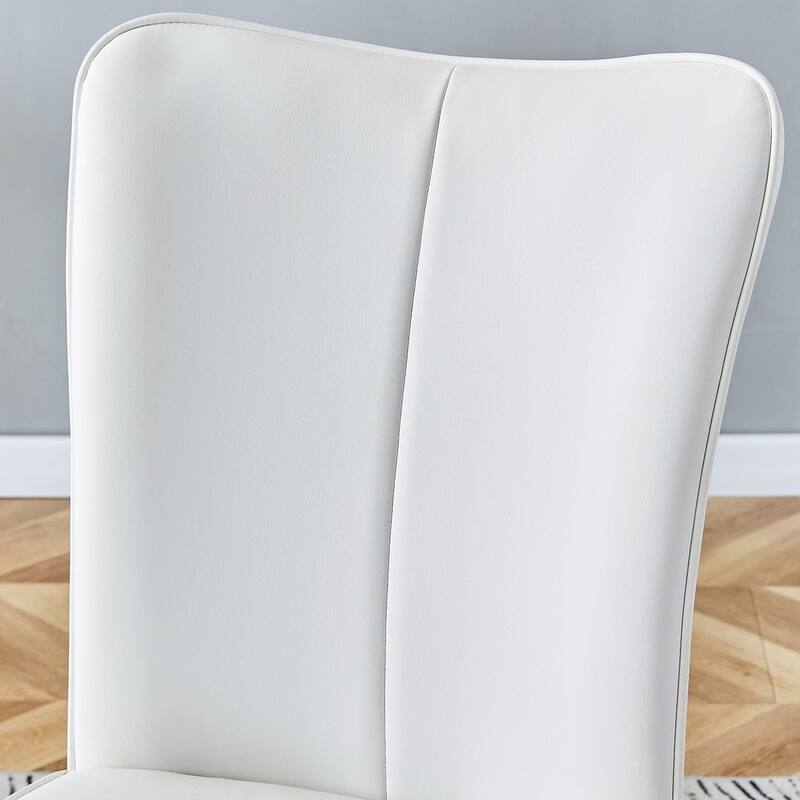 Modern PU Leather Minimalist Dining Chairs Set of 4