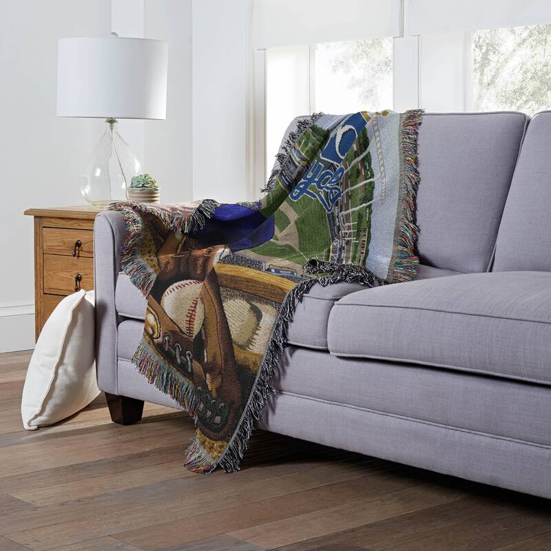 MLB Woven Tapestry Throw Blanket