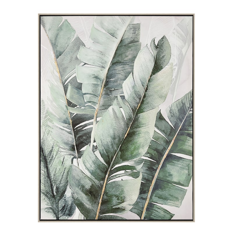 Elk Home Musa Green Finish Fabric 24 Inch Wide Wall Art