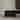 Modern Rectangular White Dining Table with Black Metal Base and Golden Trim
