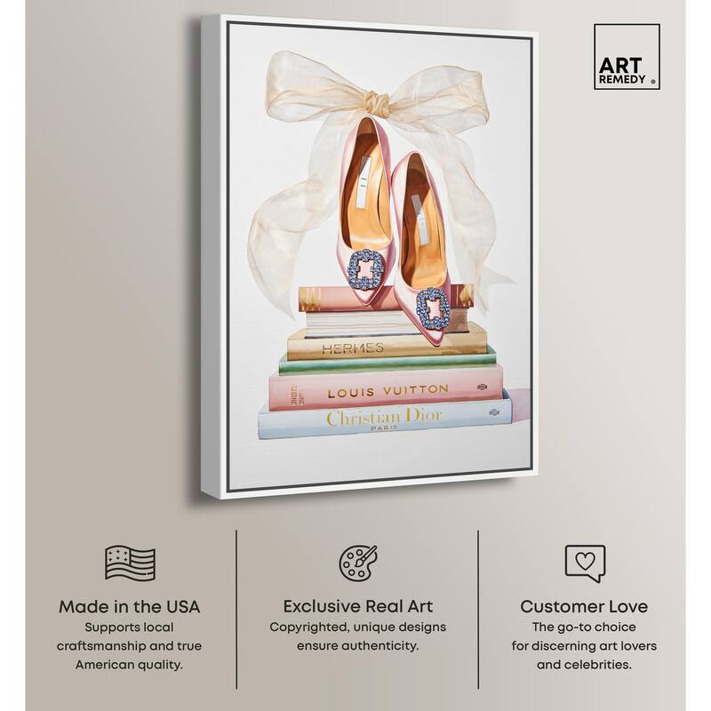 Designer Library Canvas by Art Remedy