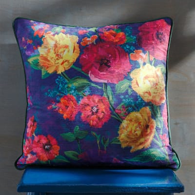 Artistic Weavers Erin Floral Velvet Throw Pillow