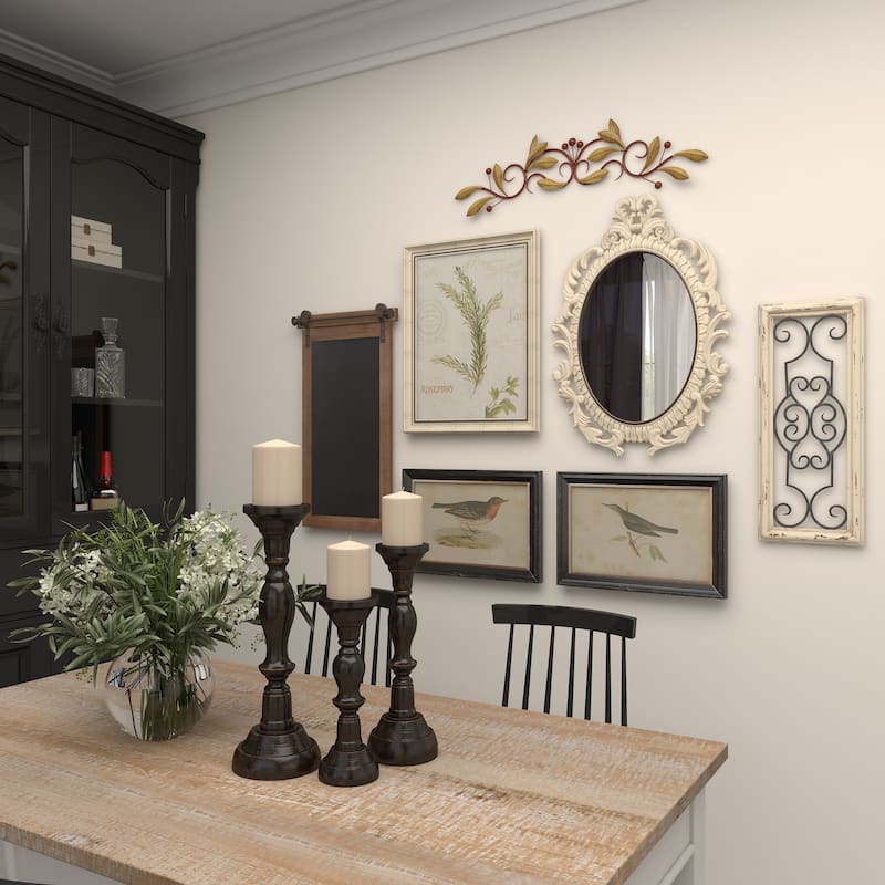 Green Metal Leaf Home Wall Decor