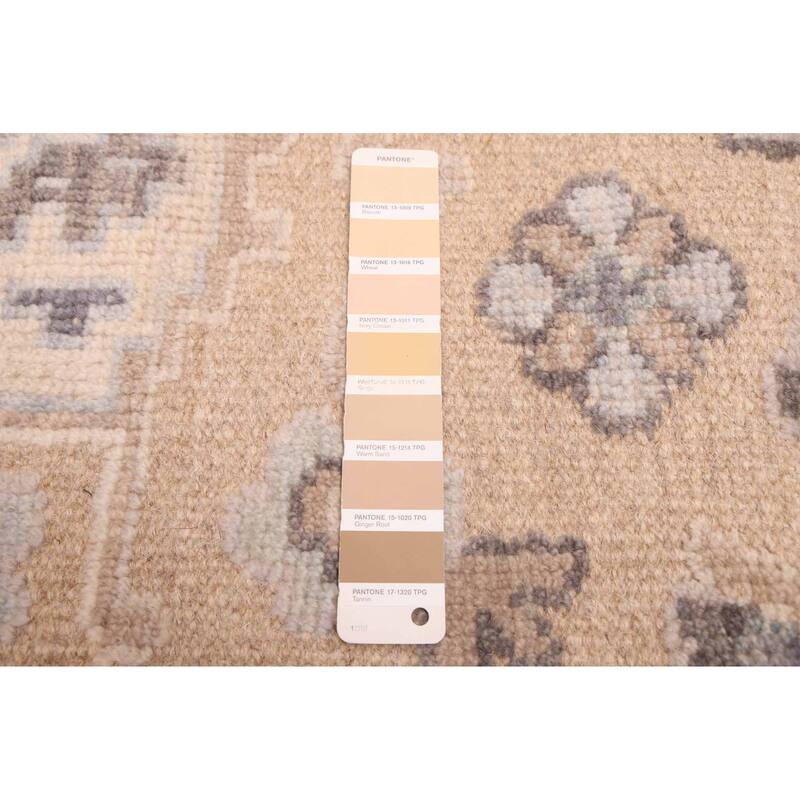 ECARPETGALLERY Hand-knotted Finest Oushak Tan Wool Rug - 7'11 x 10'11
