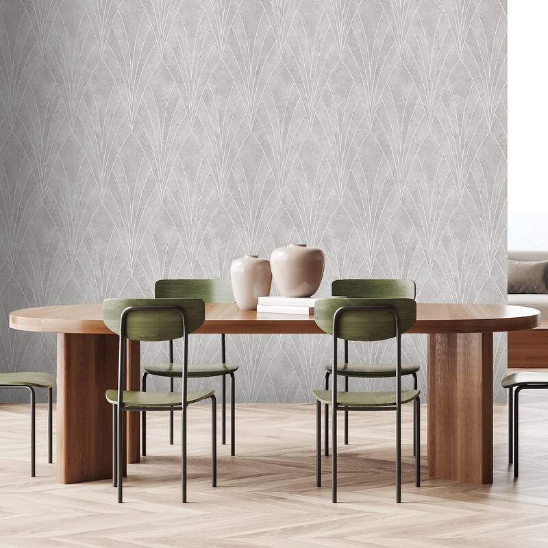 Veer Decor Art Deco Fan Texture Ground Wallpaper