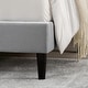 preview thumbnail 18 of 70, Spruce & Spring Eleanor Upholstered Platform Bed Frame with Vertical Stripe Headboard