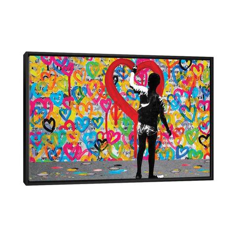 iCanvas "Hearts" by DB Waterman Framed Canvas Print