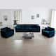Option Blue 3-Seater Sofa+Accent Chairs*2