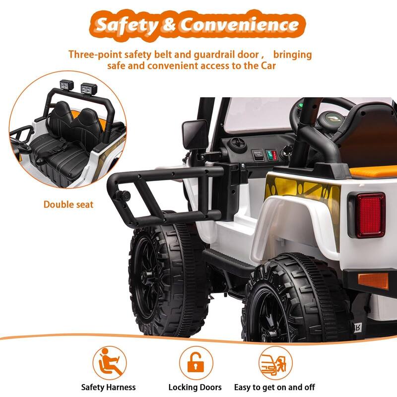 Ride on Car 12V Truck for Kids & Parents