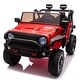 preview thumbnail 61 of 98, Kids Dual Speed Ride-On Car with Bluetooth Remote, Shock Absorbers & Fun Music Red