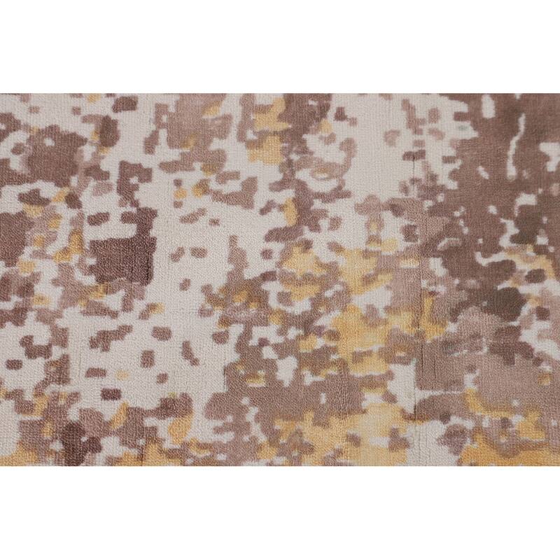 Abstract / Modern Area Rug Handmade Contemporary Wool Carpet - 5'11"x 8'11"