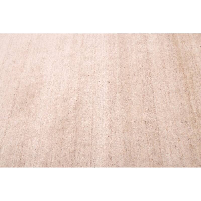 ECARPETGALLERY Hand Loomed Ananda Ivory Viscose, Wool Rug - 8'0 x 10'0