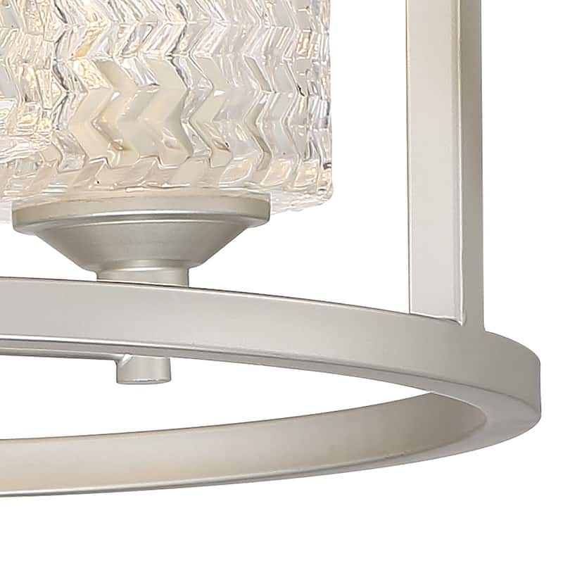 Acroma 3-light Modern Drum Flush Mount Ceiling Lighting - N/A