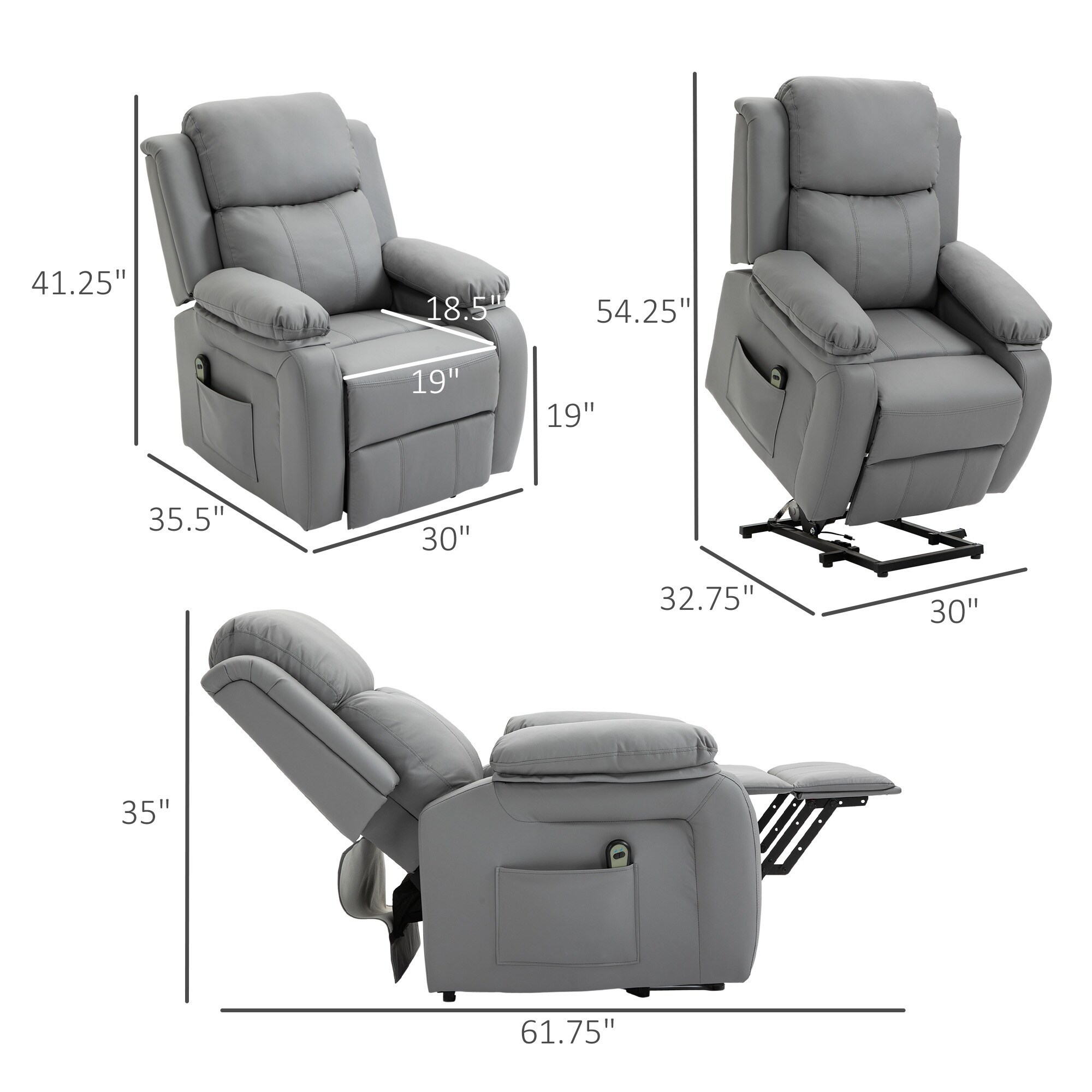 Remote control riser recliner chairs cheap