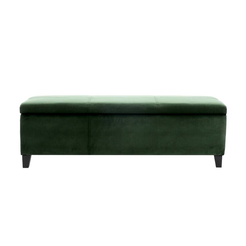 Roomfitters Modern Storage Bench, Upholstered Ottoman with Hidden Compartment and Lift-Top Lid