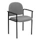 preview thumbnail 35 of 43, Comfort Stackable Steel Side Reception Chair with Arms