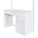 preview thumbnail 4 of 18, Twin Size Loft Bed with Ladder, Shelves, Solid Wood Loft Bed Frame with 4-Drawers Desk, Box Spring No Required