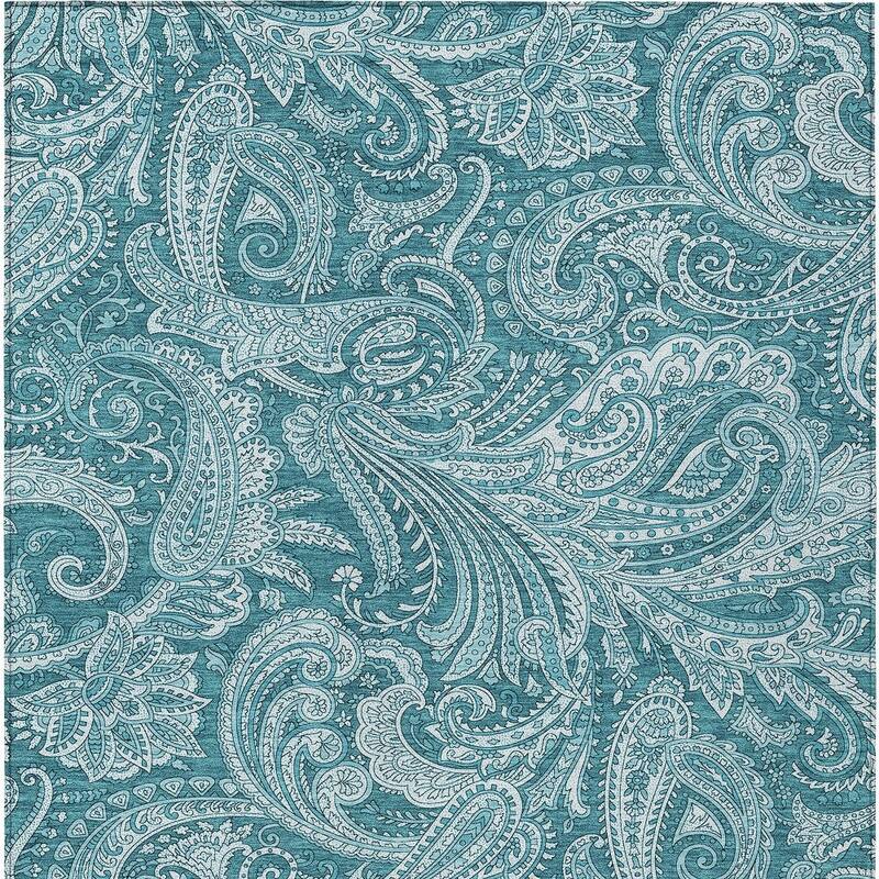 HomeRoots Paisley Transitional Rectangle Outdoor Rug