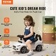 preview thumbnail 3 of 20, Plastic Ride on Push Car with Sit to Stand Toy and Music Steering Wheel Perfect Gift for Kids - 25.98 x 11.42 x 14.17 in