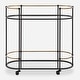 preview thumbnail 3 of 5, Uttermost Andre Iron Bar Cart - 30.25" H x 32"W x 13.5"D
