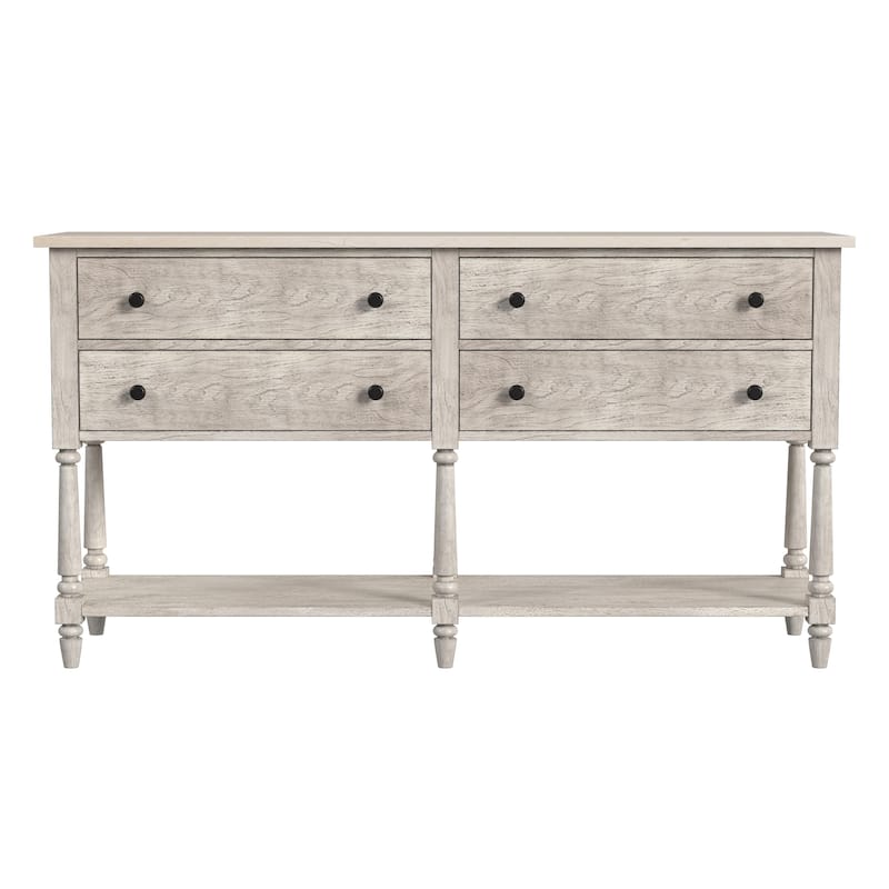Danielle Genuine Marble 4-Drawer Sideboard