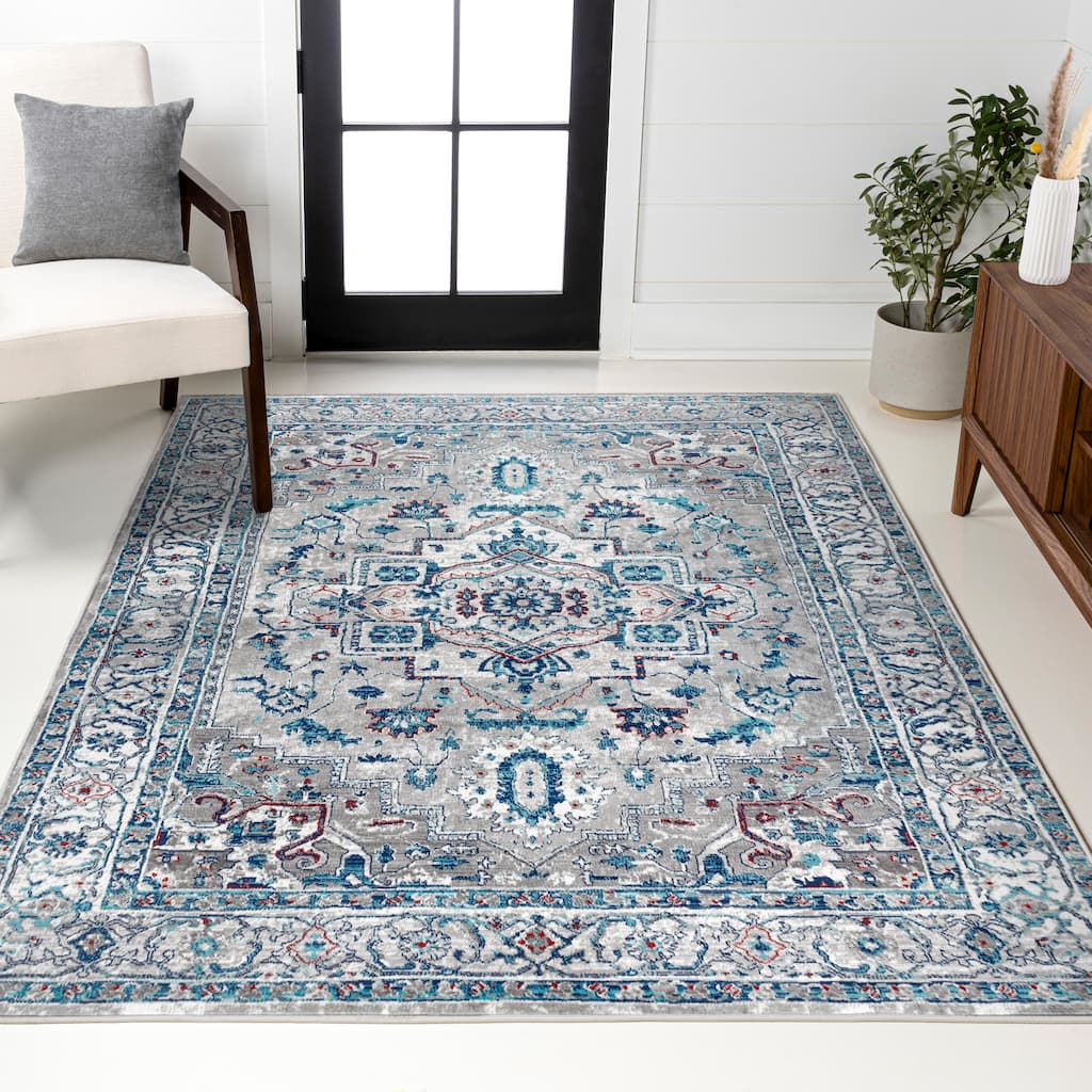 JONATHAN Y Traditional Persian Vintage Medallion Area Rug