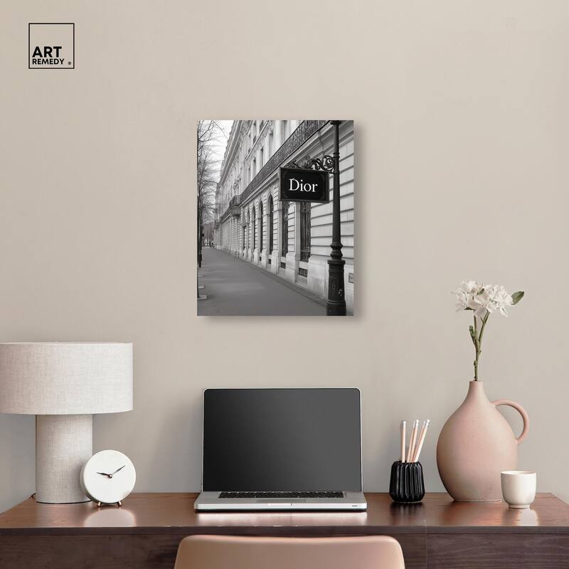 Parisian Street Canvas by Art Remedy, Gallery Wrapped
