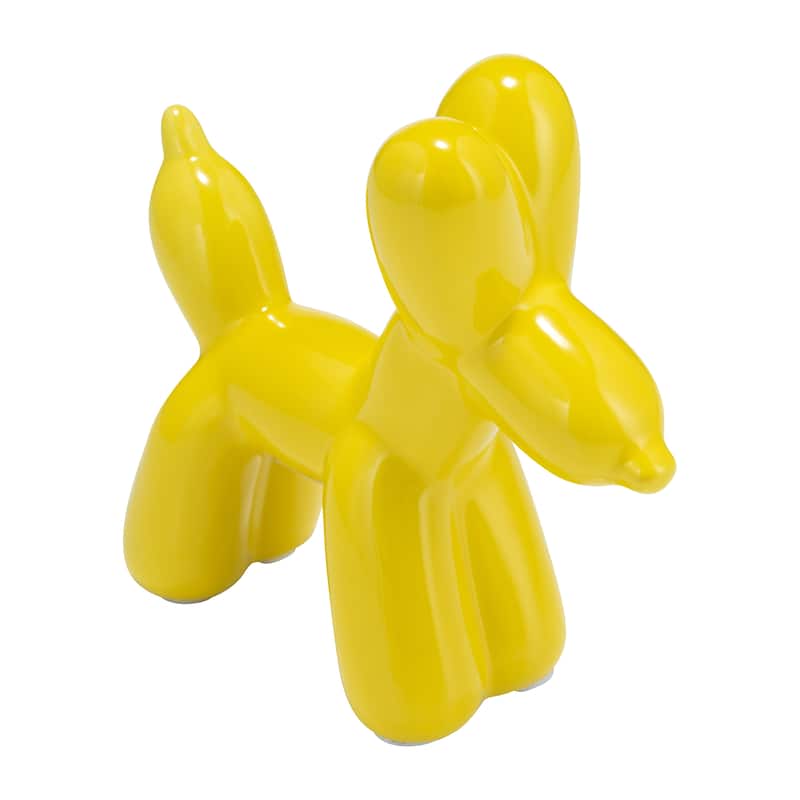 Sagebrook Home Ceramic Balloon Dog Figurine - Modern Decorative Accent Sculpture