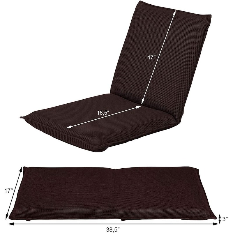 6-Position Lazy Man Sofa Chair with Soft Cushion for Relaxation - 39.5" x 18" x 3"