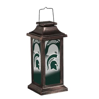 Michigan State University 10 in. Indoor/Outdoor Solar LED Garden Lantern