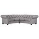 preview thumbnail 11 of 33, Knightsbridge Scrolled Arm Chesterfield Sectional by iNSPIRE Q Artisan