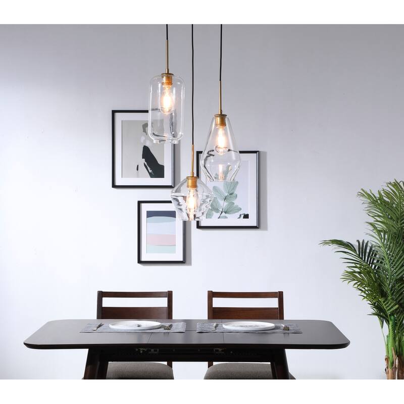 Gerald Glass 3-light Pendant