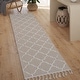 preview thumbnail 11 of 13, LOOM & LUXE Collection Ivory/Trellis Indoor/Outdoor Area Rug