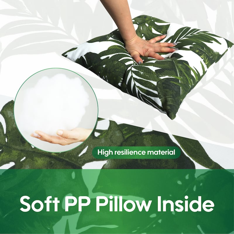 6 Pack Outdoor Throw Pillows,Waterproof & Fade-Resistant Patio Cushions-Soft & Comfortable Decorative Pillow Covers