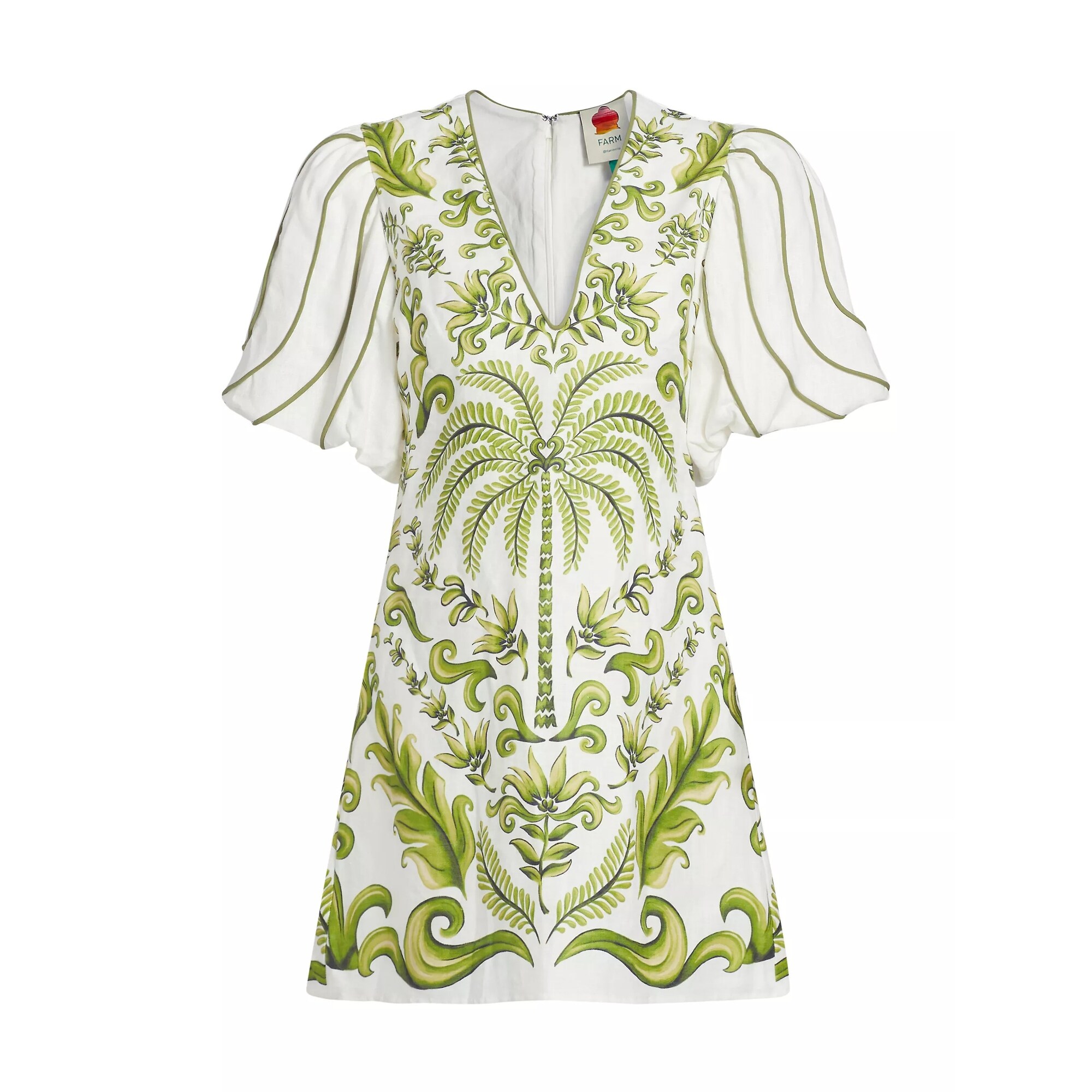 off white milani v neck mini dress Off-White Milani V Neck Mini Dress  FARM Rio
