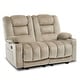 preview thumbnail 15 of 58, MCombo Power Reclining Loveseat Sofa with Heat and Massage, Fabric PR648
