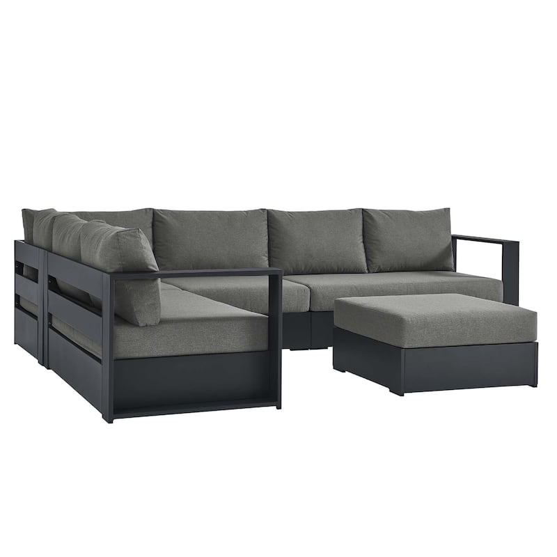 Tahoe Patio Aluminum 5-Piece Sectional Sofa Set