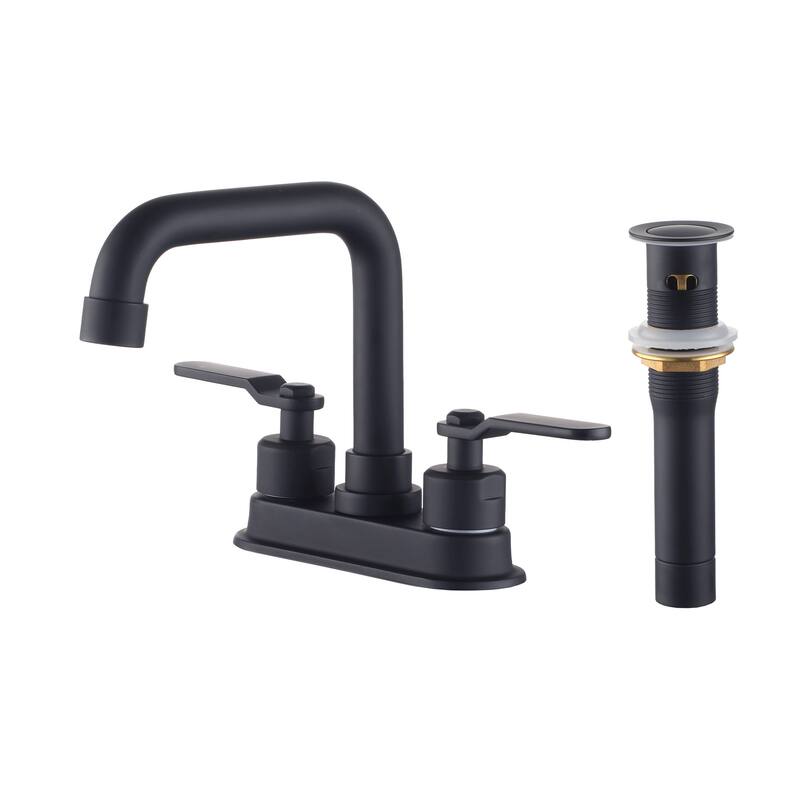 4 in. Centerset 2-Handle High-Arc Bathroom Faucet