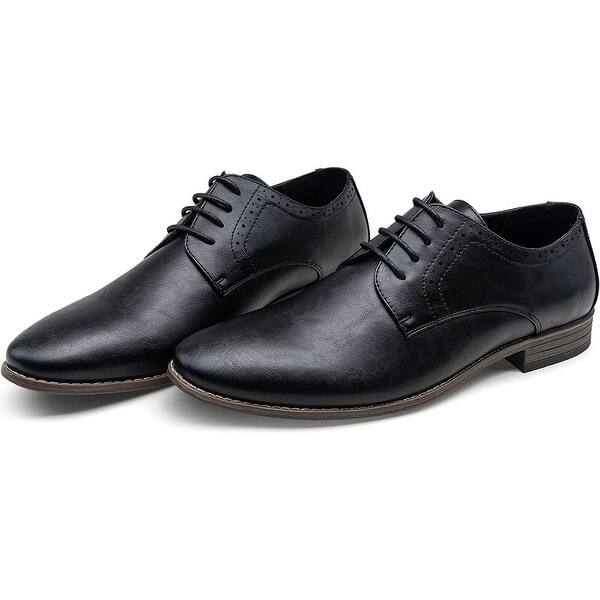 Shop Jousen Men S Oxford Plain Toe Dress Shoes Classic Formal